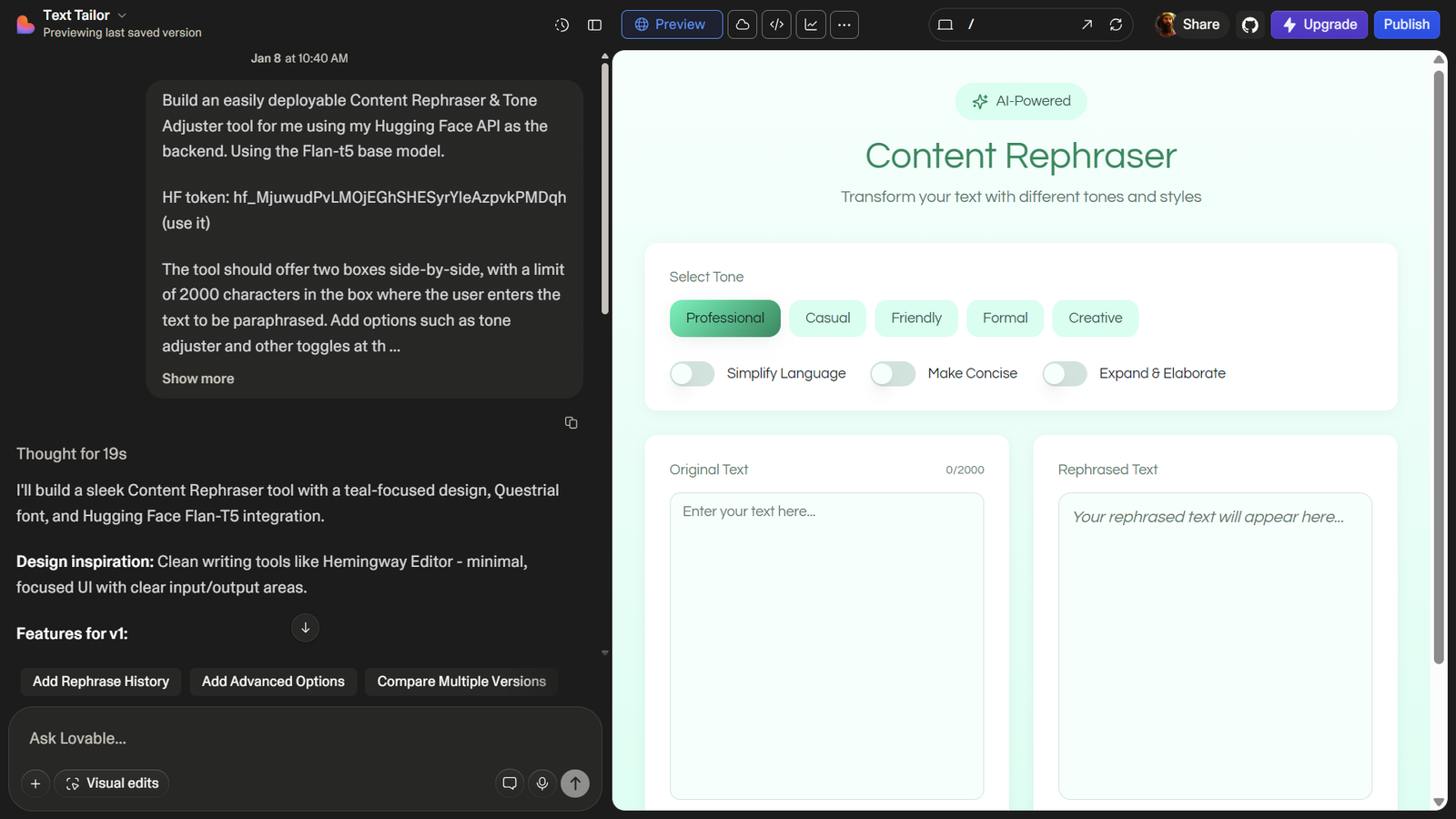 Emergent AI vs Lovable
