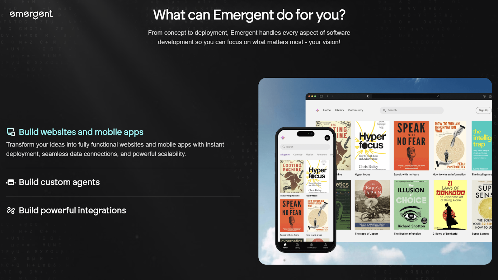 Emergent AI vs Lovable